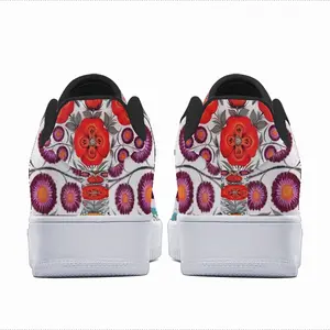 Men Poppy Flowers In A Pot Low Top Shoes