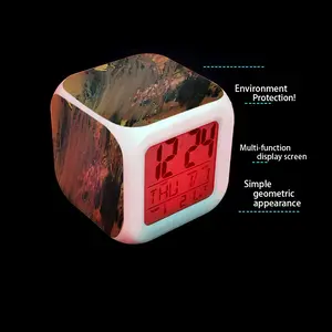 Bronze Abstraction Colorful Mood Clock