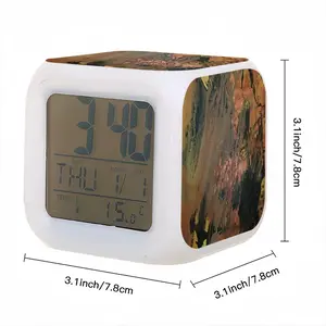 Bronze Abstraction Colorful Mood Clock