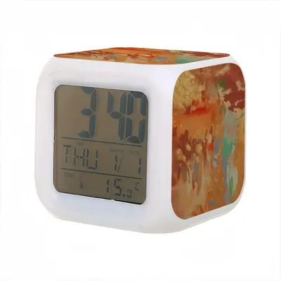 Palm Crest Colorful Mood Clock