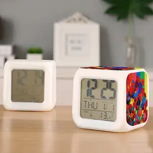 Poppies Colorful Mood Clock