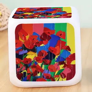 Poppies Colorful Mood Clock