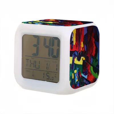 Jazz Musicians Colorful Mood Clock