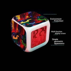 Jazz Musicians Colorful Mood Clock