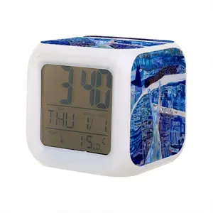 True Blue Colorful Mood Clock