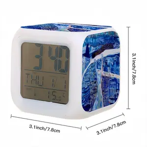 True Blue Colorful Mood Clock