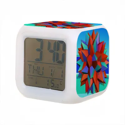 Kiku (Chrysanthemum) Colorful Mood Clock