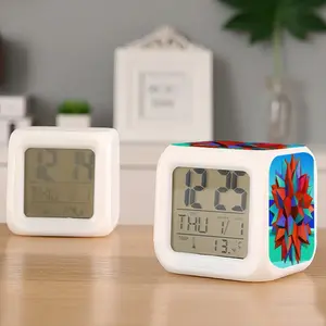 Kiku (Chrysanthemum) Colorful Mood Clock