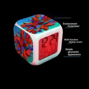 Kiku (Chrysanthemum) Colorful Mood Clock