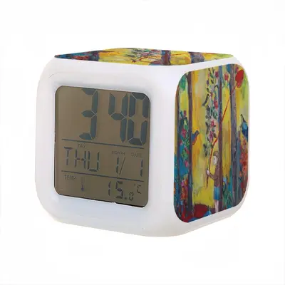 Angel Of Forest Colorful Mood Clock