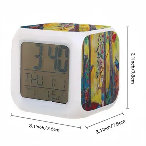 Angel Of Forest Colorful Mood Clock