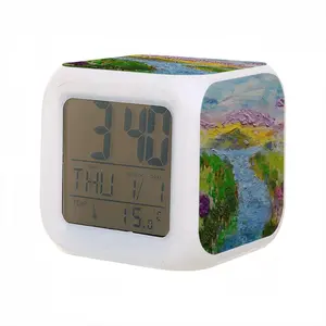 River Colorful Mood Clock