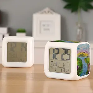 River Colorful Mood Clock