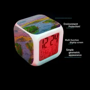 River Colorful Mood Clock