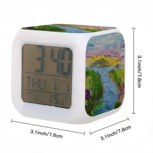 River Colorful Mood Clock