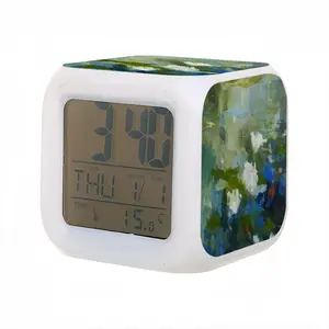 Water Lilies 1 Colorful Mood Clock