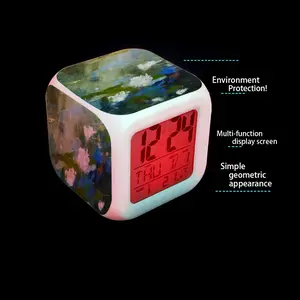 Water Lilies 1 Colorful Mood Clock