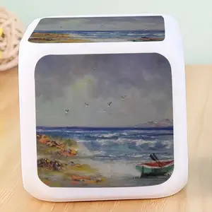 Resting On The Beach Colorful Mood Clock