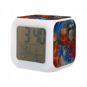 Screaming The Blues Colorful Mood Clock