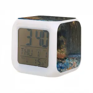 Edge Of The Forest Venezuelan Gold Colorful Mood Clock