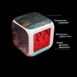 Edge Of The Forest Venezuelan Gold Colorful Mood Clock