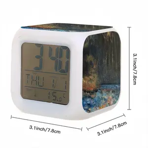 Edge Of The Forest Venezuelan Gold Colorful Mood Clock