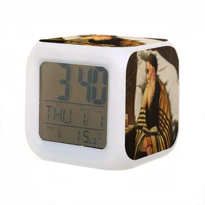 Rabbi From Galicia Colorful Mood Clock