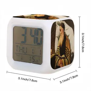 Rabbi From Galicia Colorful Mood Clock