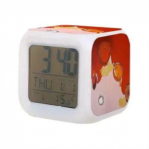 Chinaman Fence Fifty Cents Colorful Mood Clock