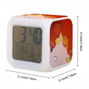 Chinaman Fence Fifty Cents Colorful Mood Clock