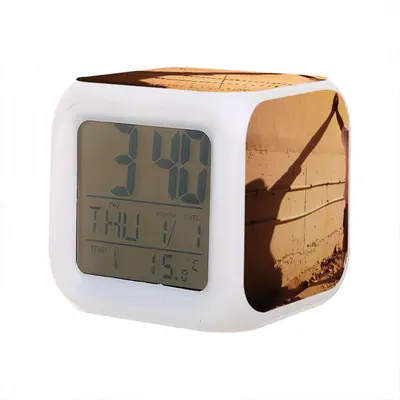 A Road Well Traveled Colorful Mood Clock