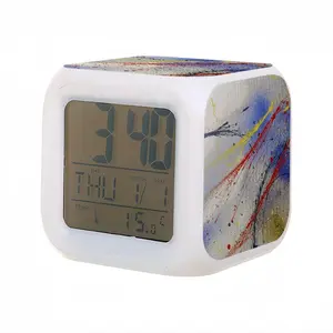 Sunrise On Pluto Colorful Mood Clock