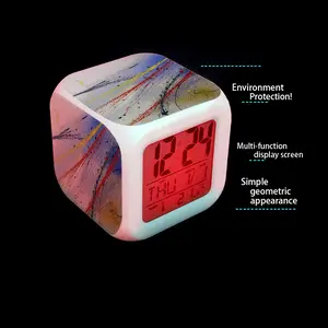 Sunrise On Pluto Colorful Mood Clock