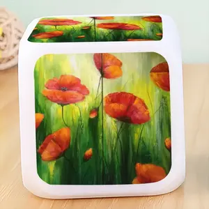 The Sunshine Poppies Colorful Mood Clock