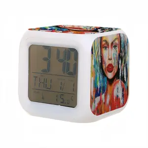 Summer Rain Colorful Mood Clock