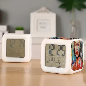 Summer Rain Colorful Mood Clock