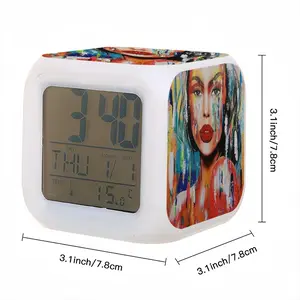 Summer Rain Colorful Mood Clock