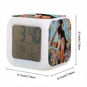 At The Beach Colorful Mood Clock