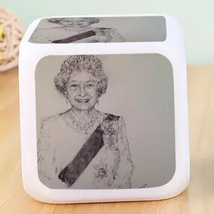 Queen Elizabeth Ii Colorful Mood Clock