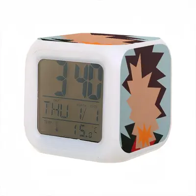 Orange Peel Colorful Mood Clock