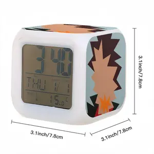 Orange Peel Colorful Mood Clock