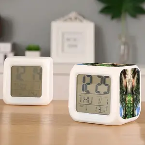 Canada Moose On The Loose Colorful Mood Clock