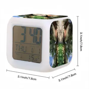 Canada Moose On The Loose Colorful Mood Clock