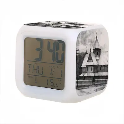 Church In The Carpathians Colorful Mood Clock