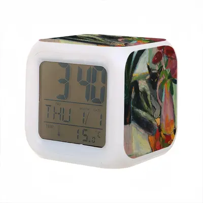 The Cat Cleopatra Colorful Mood Clock