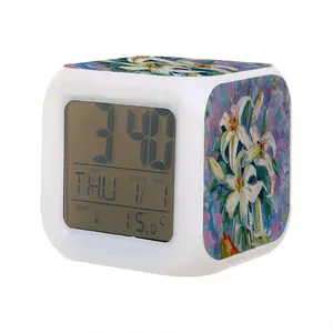 Lilies Colorful Mood Clock