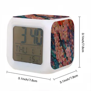 Apple Tree Blossom Colorful Mood Clock