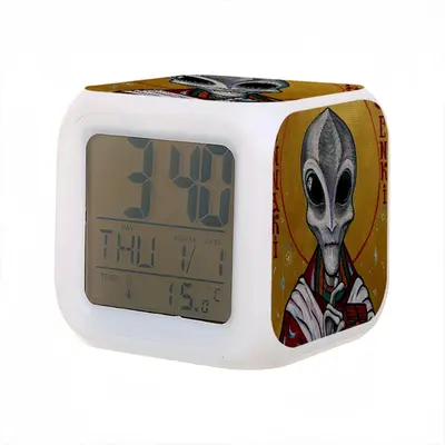 Icon Of Alien Enki Colorful Mood Clock