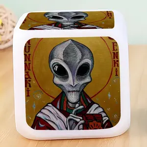 Icon Of Alien Enki Colorful Mood Clock