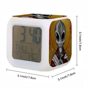 Icon Of Alien Enki Colorful Mood Clock